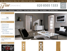 Tablet Screenshot of fine-doors.co.uk